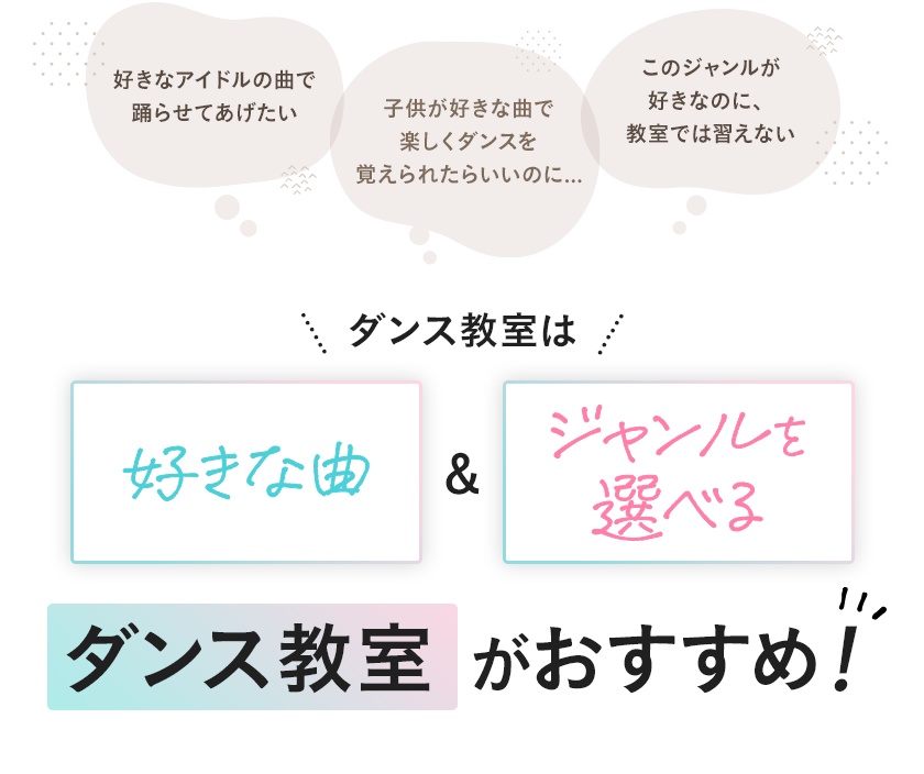 ダンス教室は好きな曲＆ジャンルを選べるダンス教室がおすすめ！